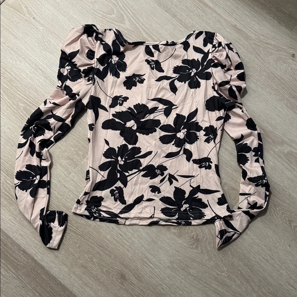 Vintage Floral Square Neck Long Sleeve Top NEW 🏷️_5